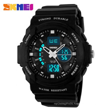 SKMEI 0955 Men Digital Quartz Wristwatch Silicone Strap LED Fashion Analog 30M Waterproof Watches Men relogio masculino